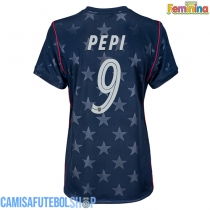 Camisa de time de futebol Estados Unidos Ricardo Pepi #9 Replicas 2º Equipamento Feminina Mundo 2026 Manga Curta